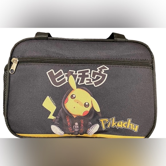 🆕 Pokémon Pikachu Insulated Lunch Bag & Snack Pack Bundle - Black - Picture 6 of 12